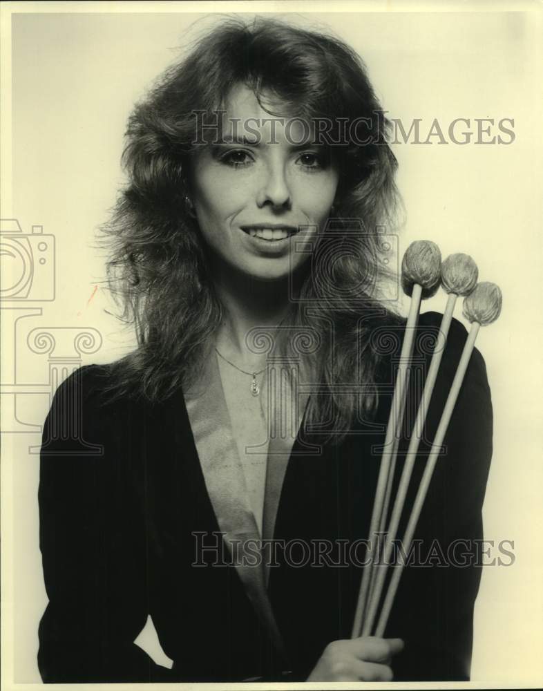 1987 Press Photo Tracy Lozano, Percussionist - sap22903- Historic Images