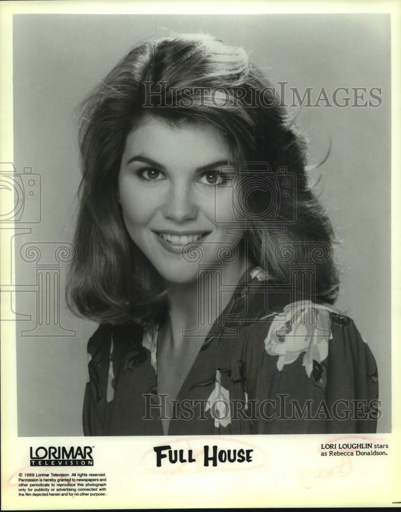 1989 Press Photo Actress Lori Loughlin stars as Rebecca Donaldson, &quot;Full House&quot;- Historic Images