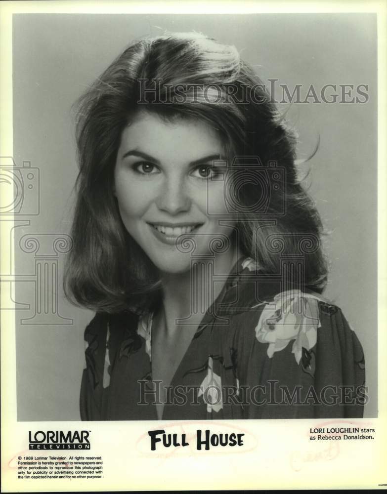 1989 Press Photo Actress Lori Loughlin stars as Rebecca Donaldson, "Full House"- Historic Images