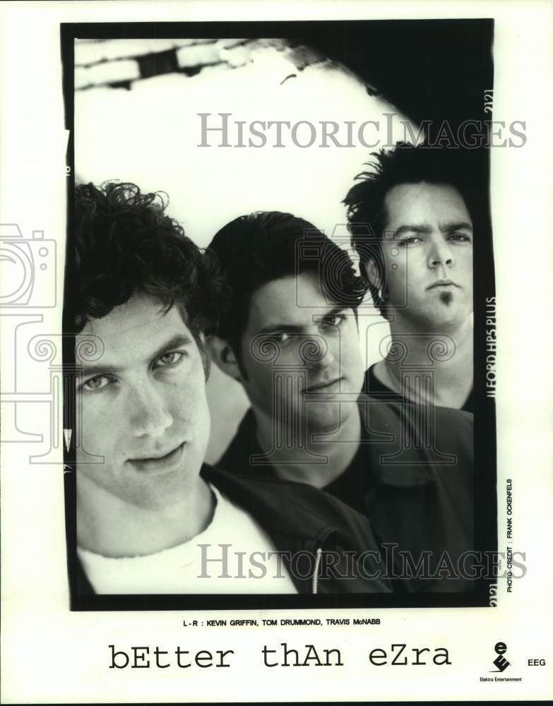 1997 Press Photo Three Members of the band Better Than Ezra, Entertainers- Historic Images