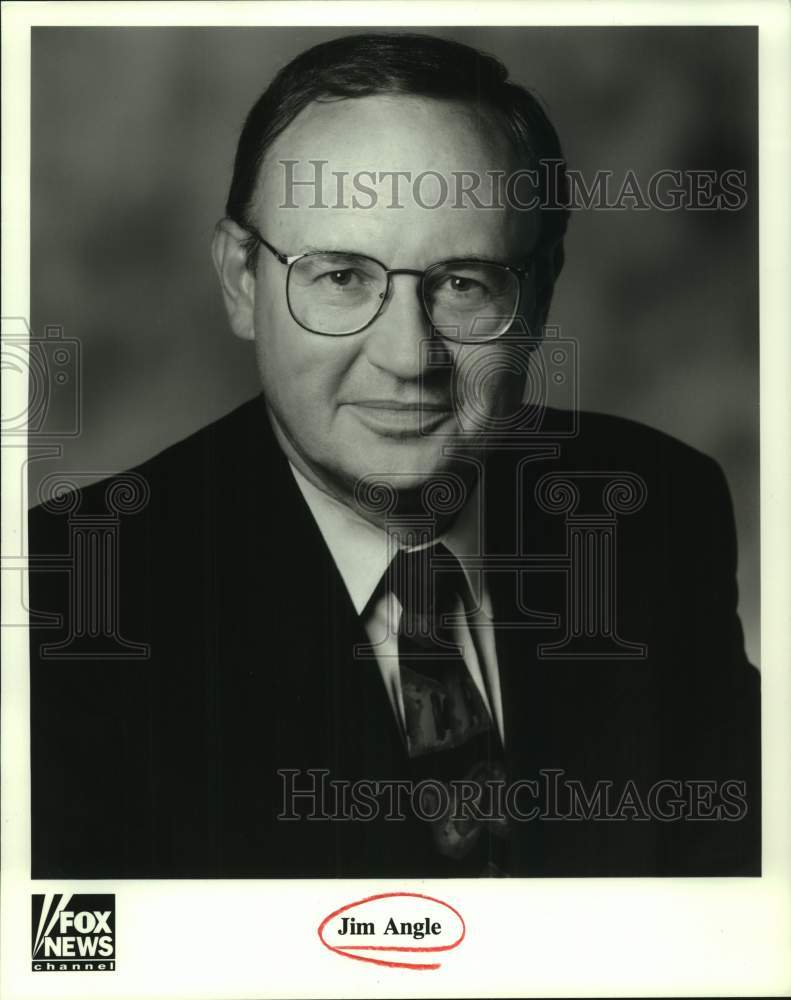 2000 Press Photo Journalist Jim Angle on Fox News Channel - sap23007- Historic Images