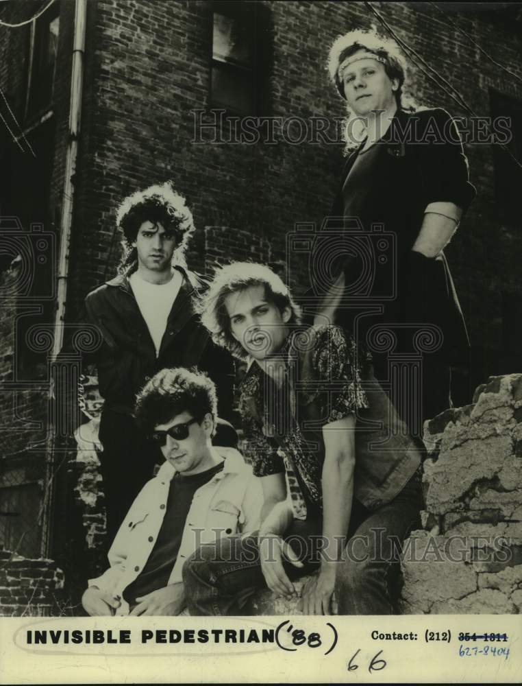 1988 Press Photo Musical Group, Invisible Pedestrian - sap23089- Historic Images