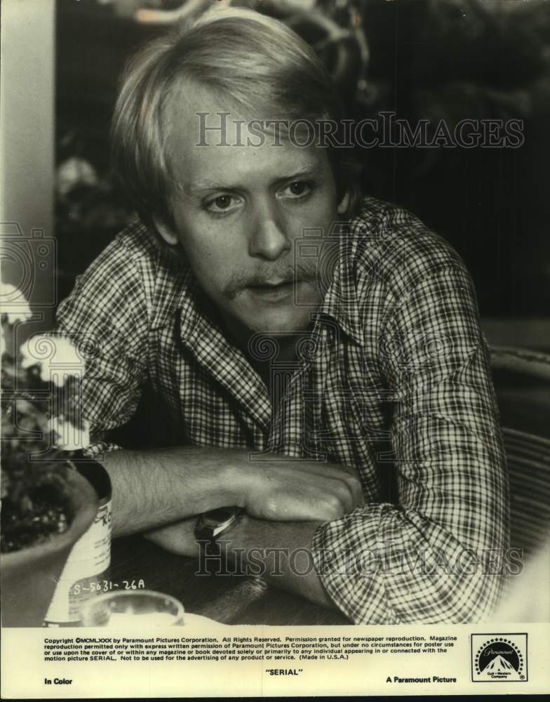 1980 Press Photo Actor Martin Mull in &quot;Serial&quot; movie - sap23155- Historic Images