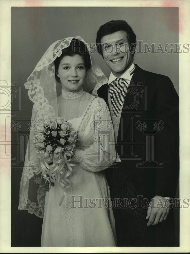 1975 Press Photo Actress Kate Mulgrew and Michael Levin, Actor in show portrait- Historic Images