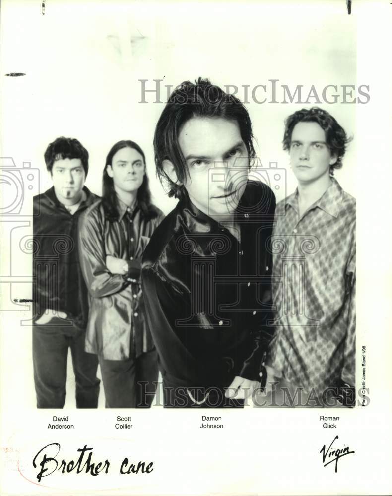 1998 Press Photo Four Members of the band Brother Cane, Entertainers, Musicians- Historic Images