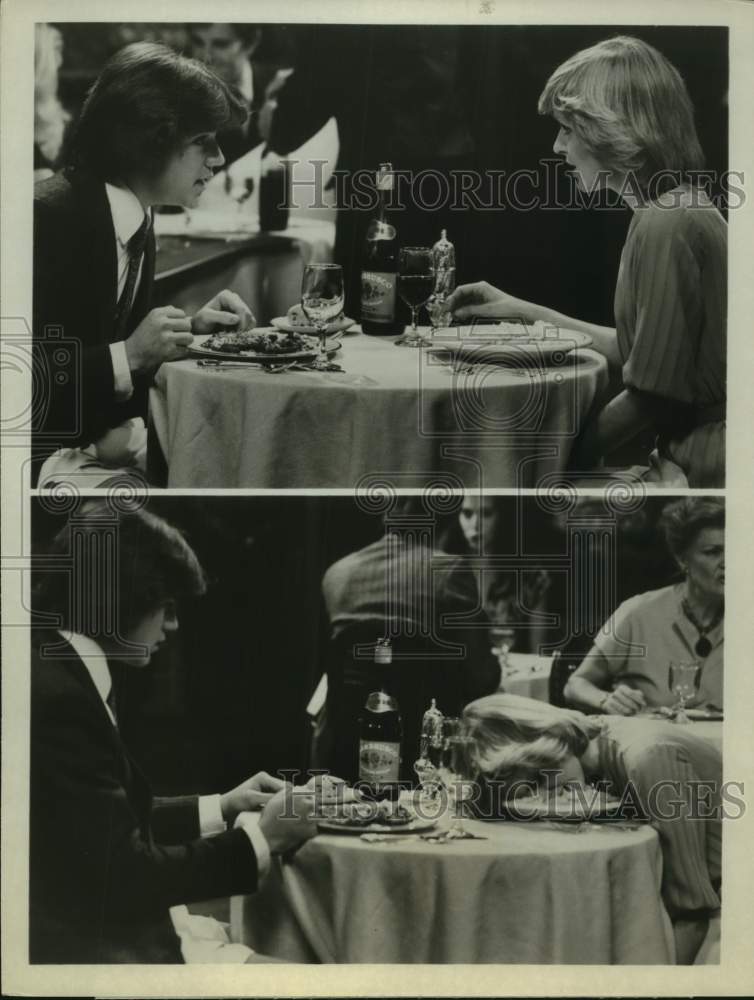 1980 Press Photo Actors Jimmy Baio and Maria Pennington in &quot;Soap&quot; on ABC-TV- Historic Images