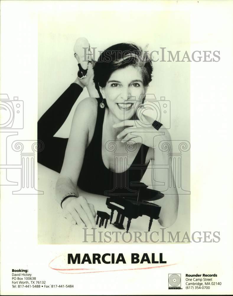 1998 Press Photo Pianist Marcia Ball - sap23373- Historic Images