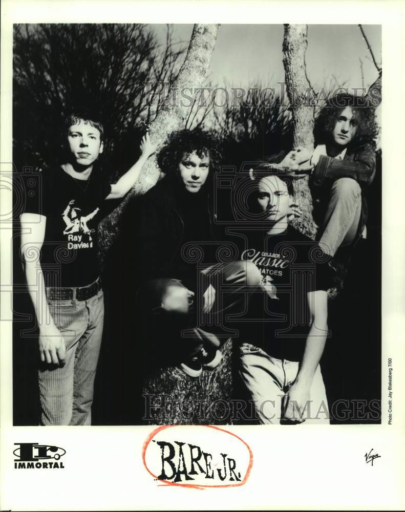 2000 Press Photo Four Members of the band Bare Jr., Entertainers, Musicians- Historic Images