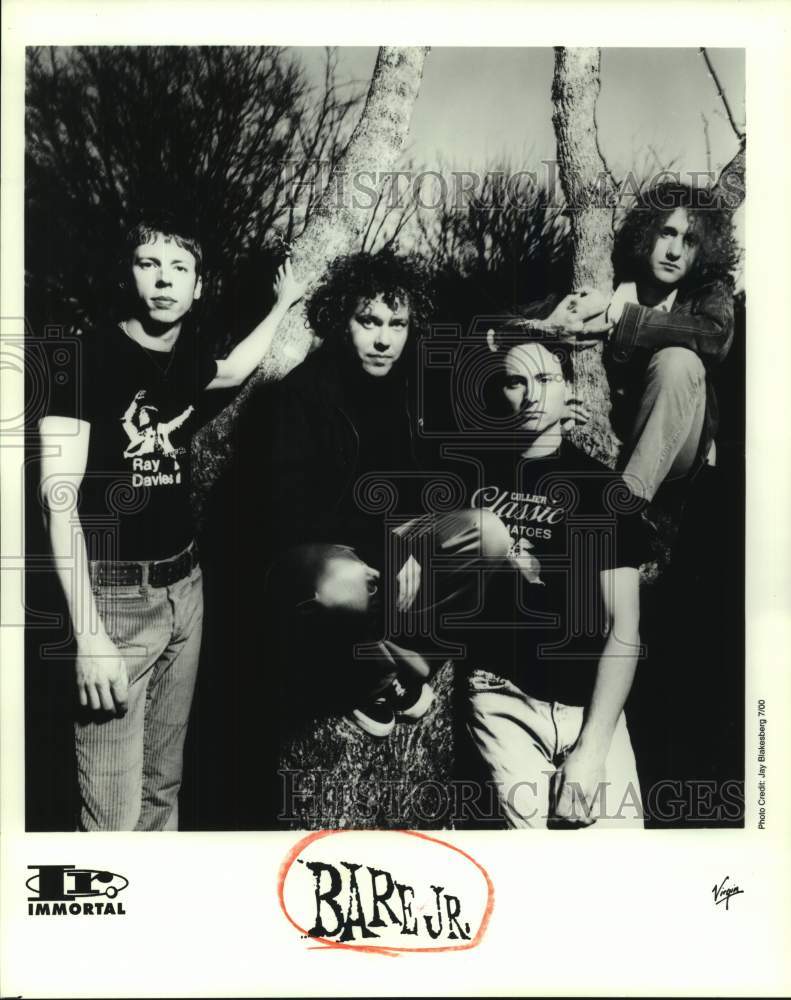 2000 Press Photo Four Members of the band Bare Jr., Entertainers, Musicians- Historic Images