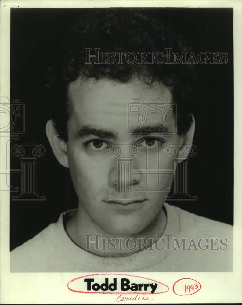 1993 Press Photo Comedian Todd Barry - sap23469- Historic Images