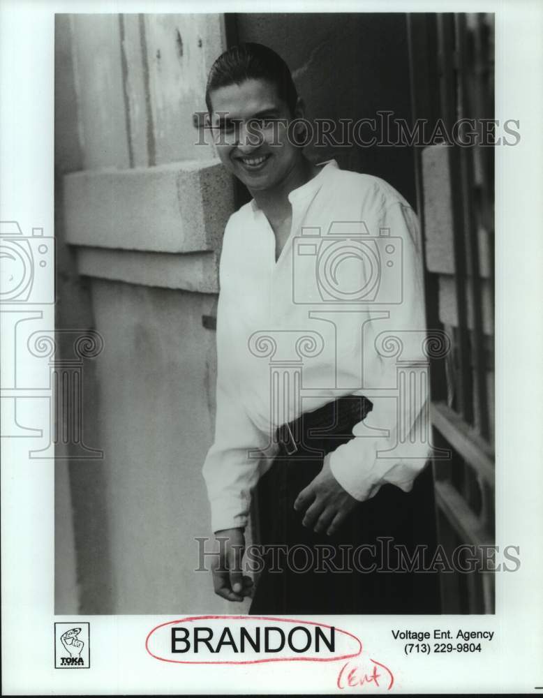 1996 Press Photo Entertainer Brandon - sap23494- Historic Images