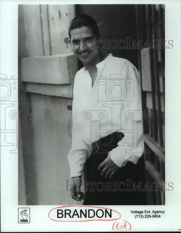 1996 Press Photo Entertainer Brandon - sap23494 - Historic Images
