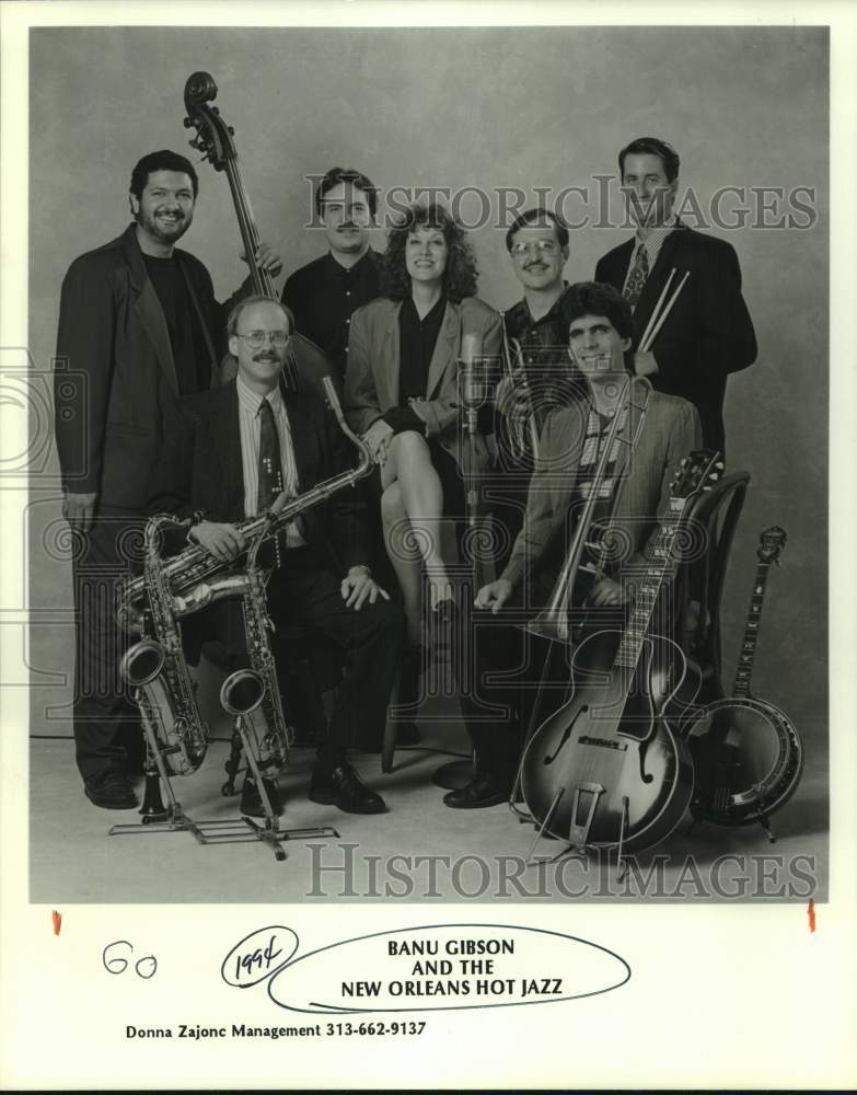 1994 Press Photo Banu Gibson and the New Orleans Hot Jazz, Musicians - sap23627- Historic Images