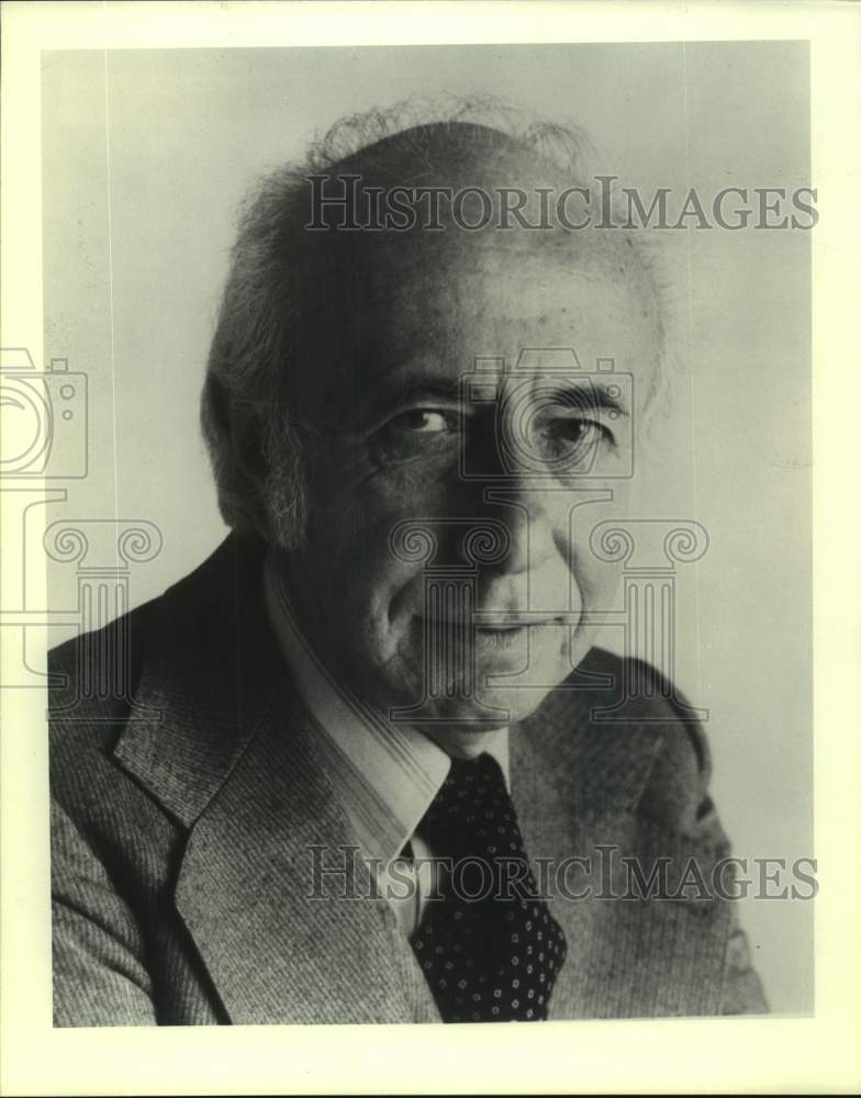 1983 Press Photo Morton Gould, American composer, conductor, arranger &amp; pianist.- Historic Images