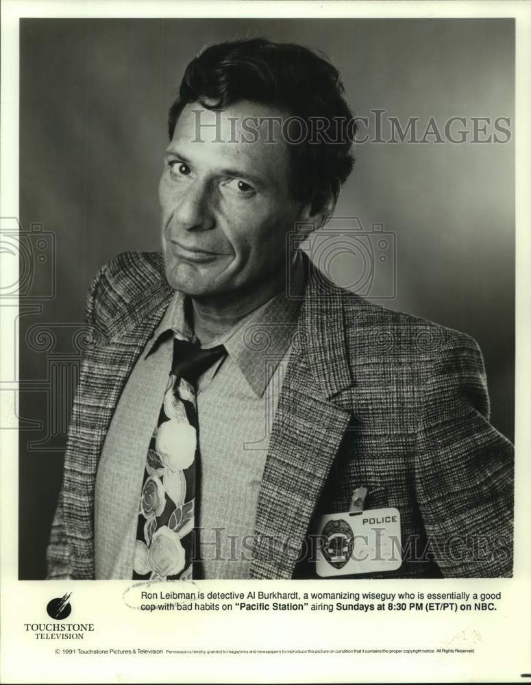 1991 Press Photo Actor Ron Leibman in &quot;Pacific Station&quot; on NBC Television- Historic Images