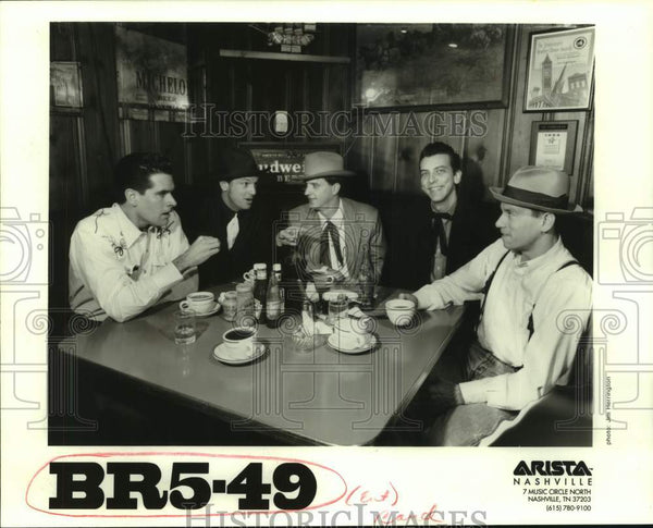 1996 Press Photo Members of BR549, American country music band ...