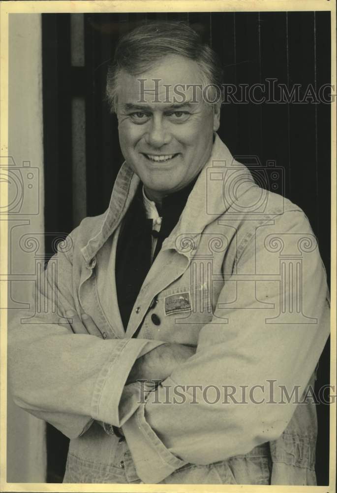 Press Photo Actor Larry Hagman in closeup - sap27316- Historic Images