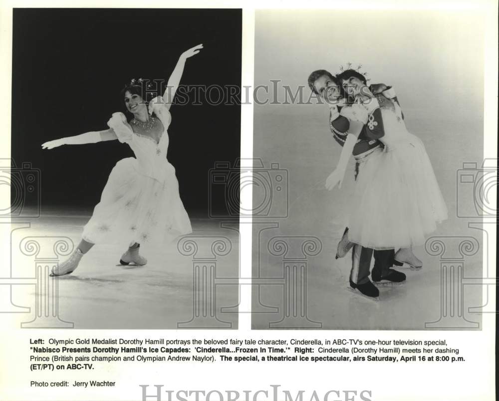 Press Photo Olympic Gold Medalist Dorothy Hamill in Cinderella on ABC-TV Special- Historic Images