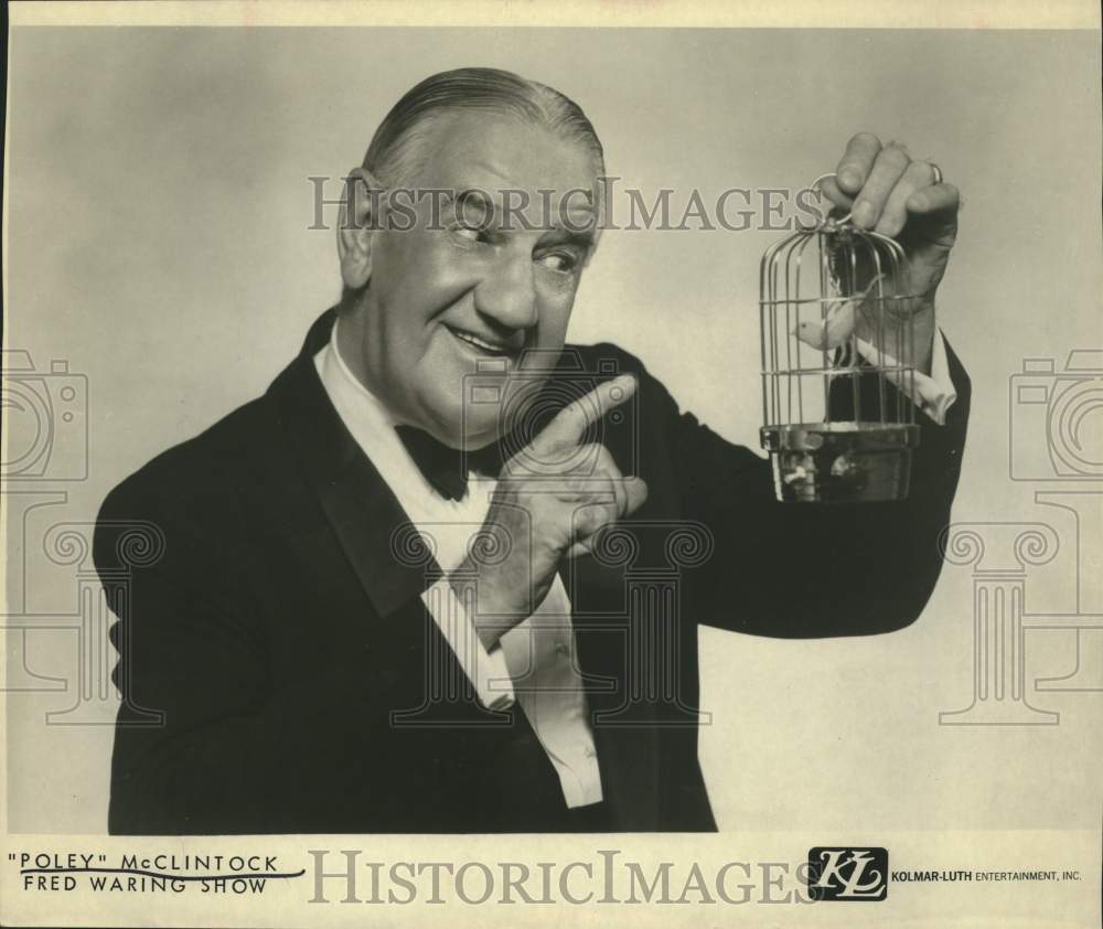 Press Photo Poley McClintock, singer and performer on the Fred Waring Show.- Historic Images