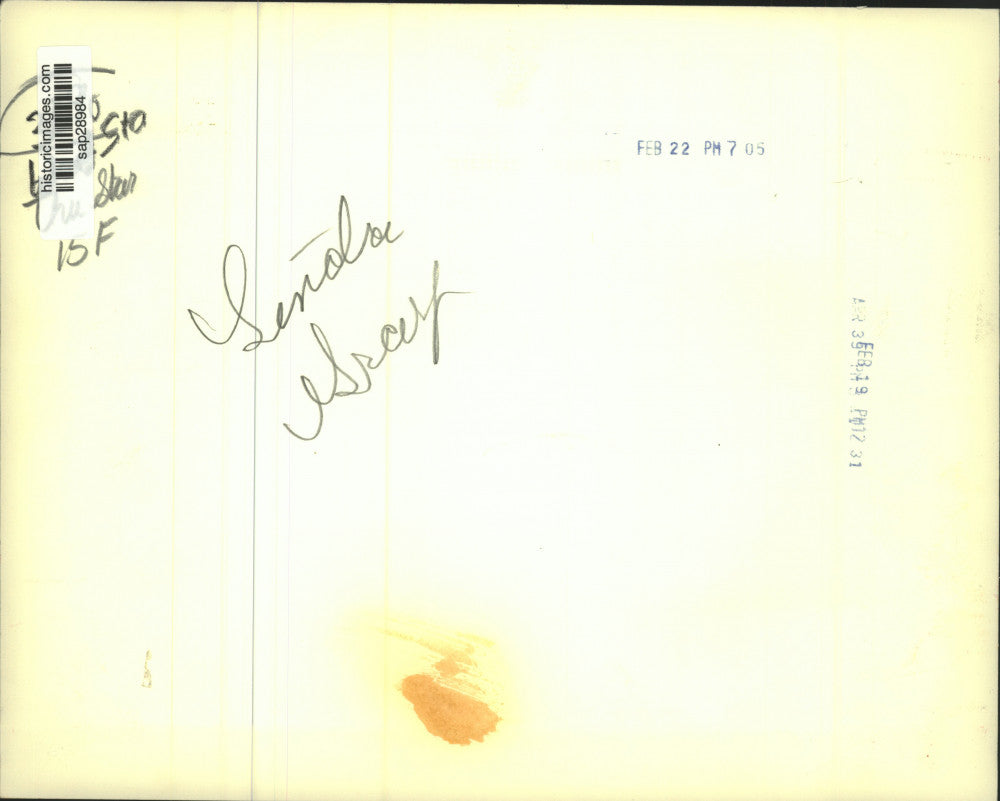 Press Photo Actress Linda Gray with Actor in composite - sap28984