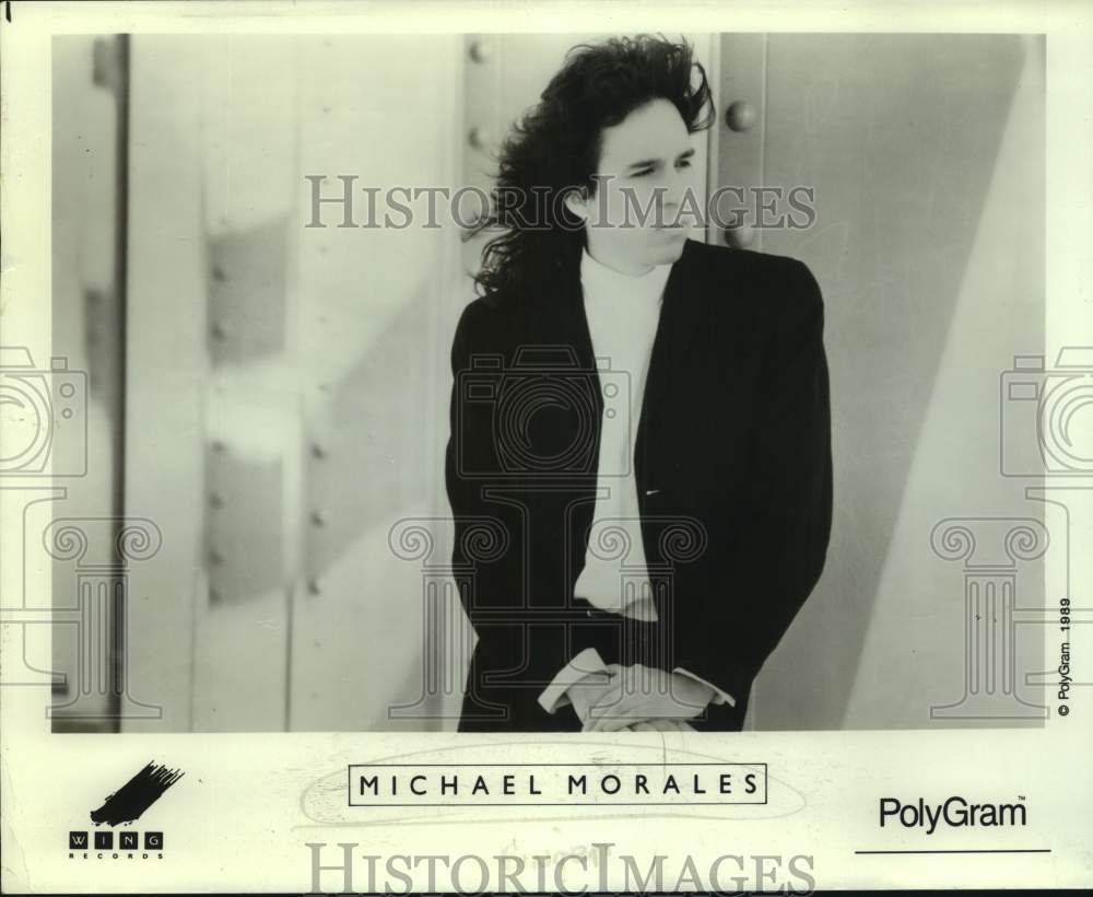 1989 Press Photo Michael Morales, pop-rock singer, songwriter and musician.- Historic Images