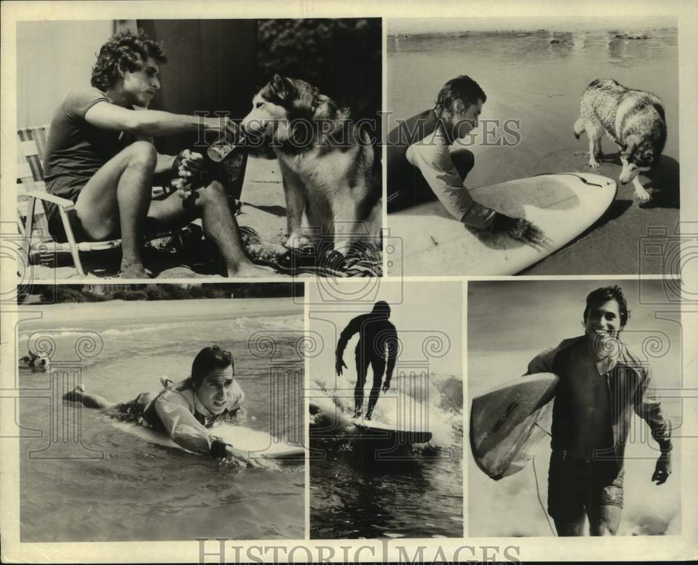 1981 Press Photo Surfer Joseph Cali in Television&#39;s &quot;Today&#39;s FBI&quot; - sap31590- Historic Images