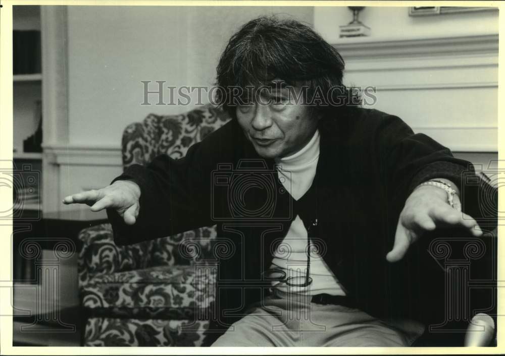 1991 Press Photo Seiji Ozawa, Music Director of Boston Symphony Orchestra