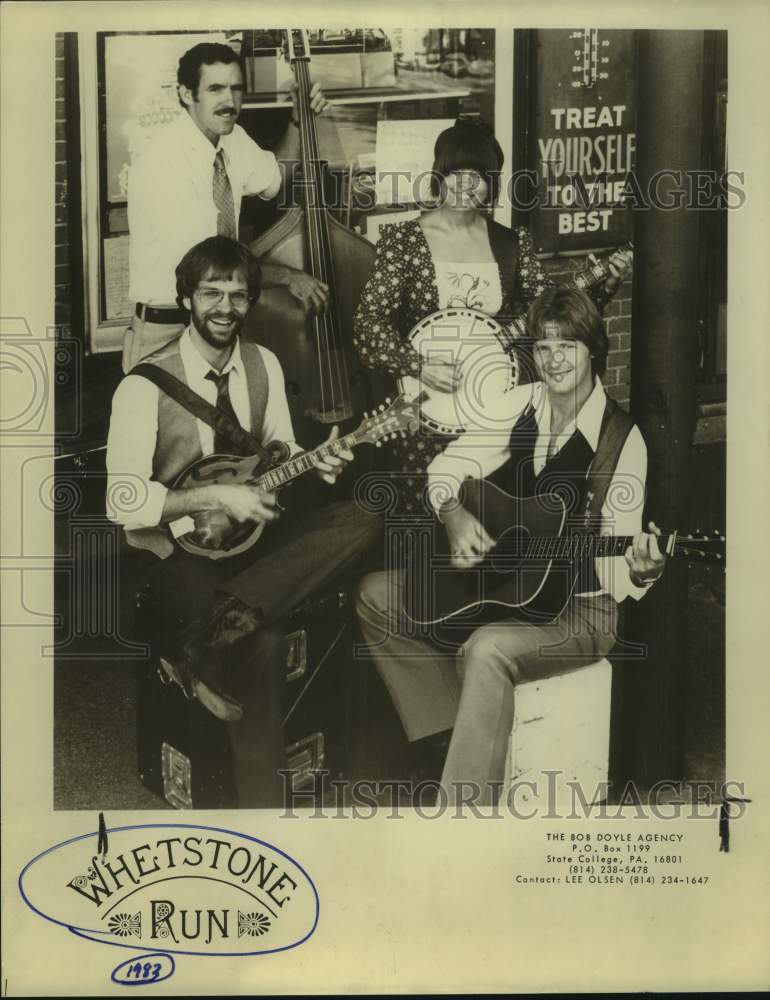 1983 Press Photo Four members of the band Whetstone Run - sap34639- Historic Images