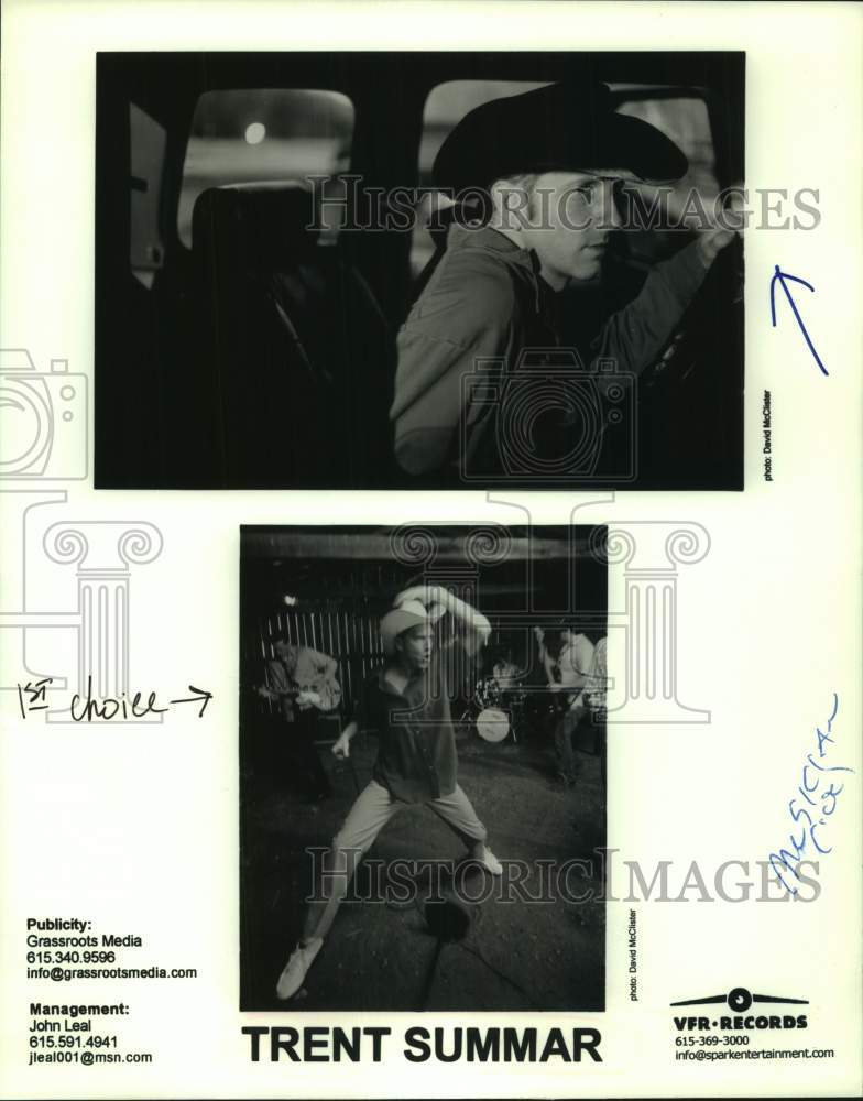 2000 Press Photo Musical artist "Trent Summar" - sap36794- Historic Images
