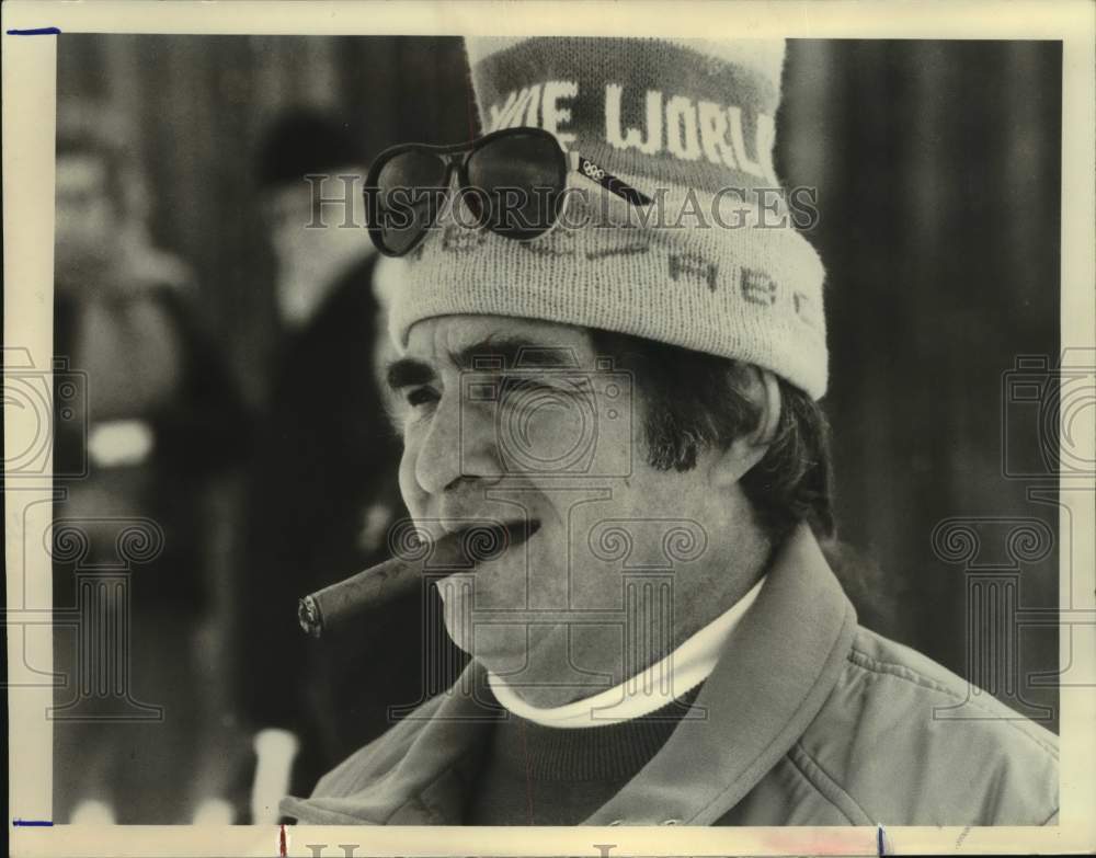 1981 Press Photo Pierre Salinger on ABC Sports Coverage of the XXI Olympic Games- Historic Images