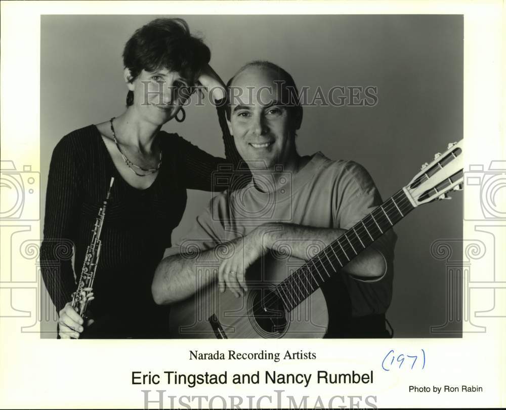 1997 Press Photo Eric Tingstad &amp; Nancy Rumbel, new age and jazz music duo.- Historic Images