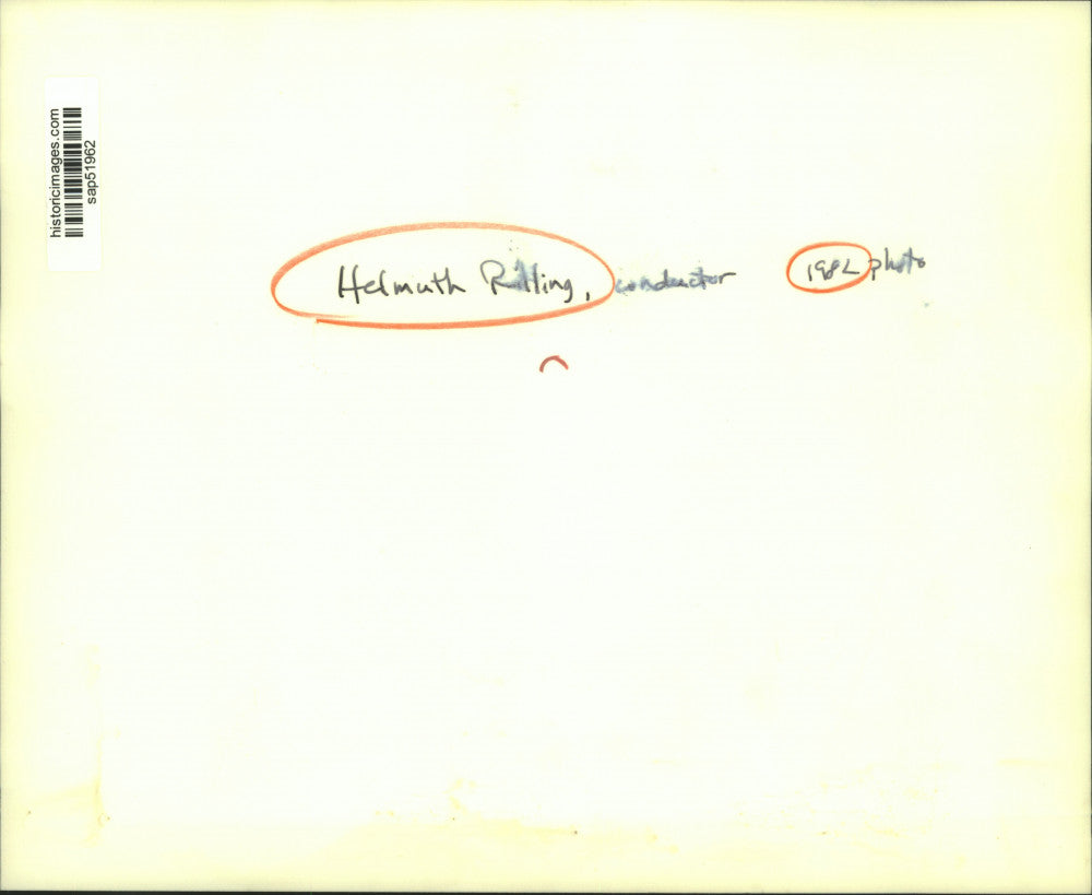 1982 Press Photo Conductor Helmuth Rilling - sap51962