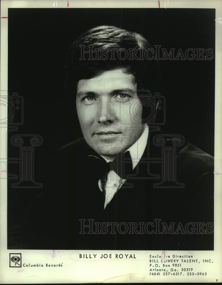 1970 Press Photo Musician Billy Joe Royal - sap52600