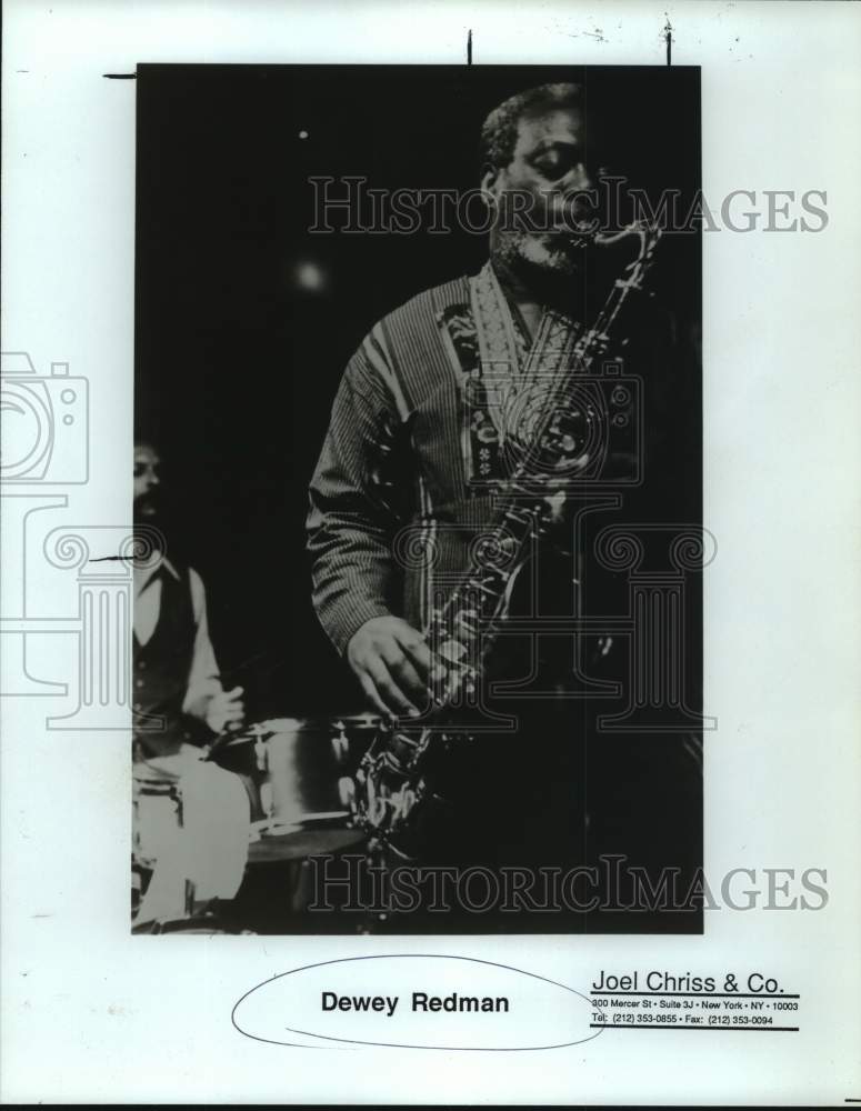 Press Photo Dewey Redman, American jazz saxophonist. - sap54005