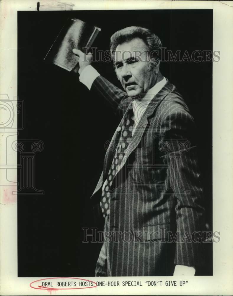 1981 Press Photo TV Evangelist Oral Roberts - sap54581- Historic Images