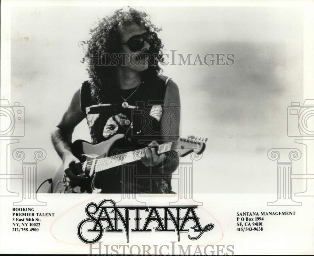 Press Photo Carlos Santana of Santana, Latin blues-rock band. - sap54952