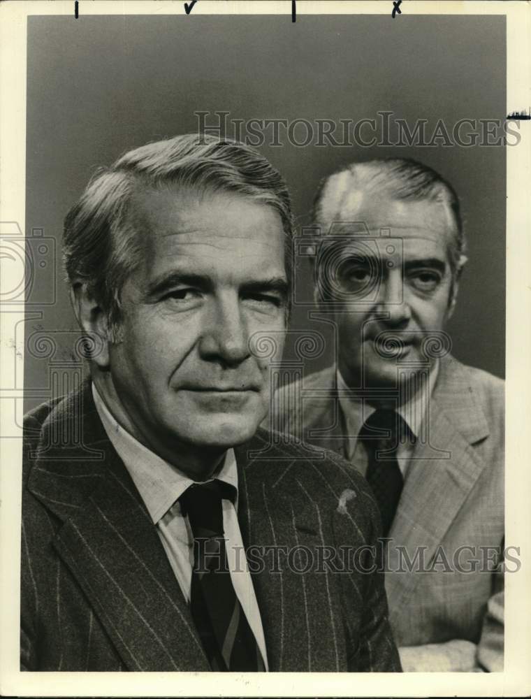 1970 Press Photo ABC News Anchors Harry Reasoner & Howard K. Smith - sap57178