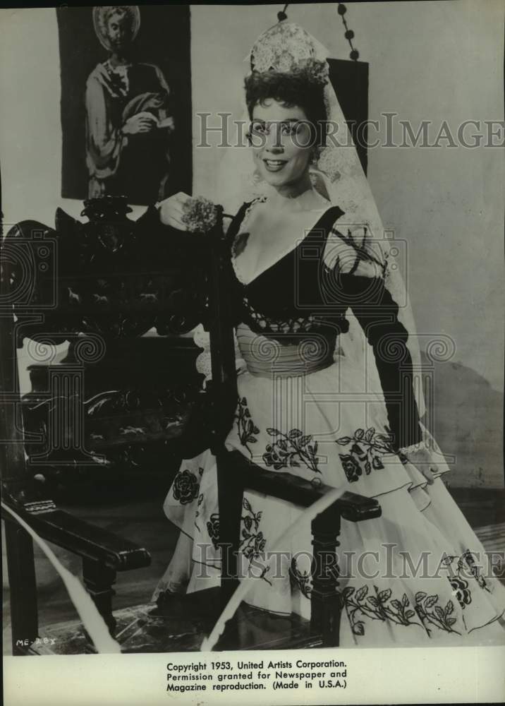 1953 Press Photo Actress Patrice Munsel Performs Scene - sap58842- Historic Images