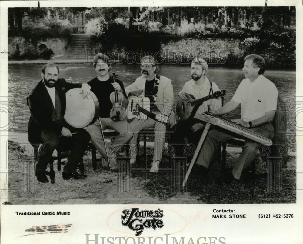 1992 Press Photo St. James Gate- Traditional Celtic Music Band - sap61402- Historic Images