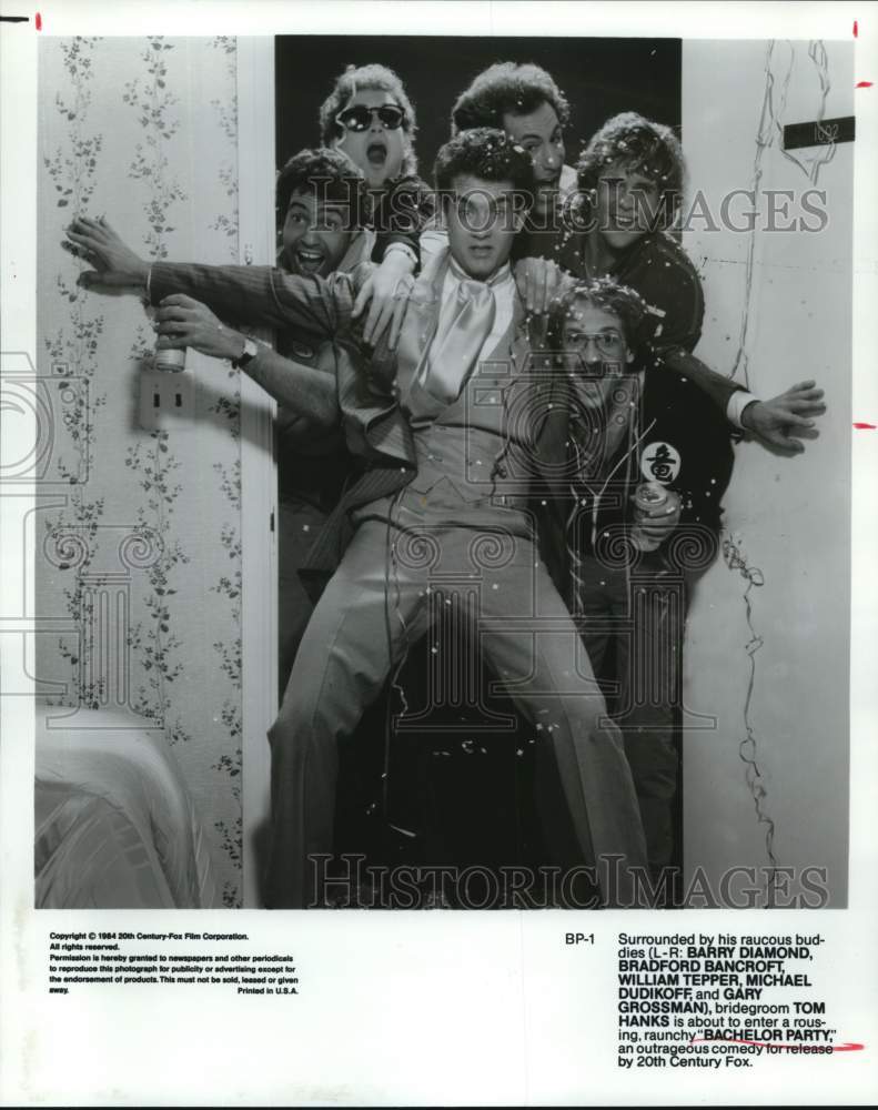 1984 Press Photo Scene from comedy film "Bachelor Party" - sap62123- Historic Images