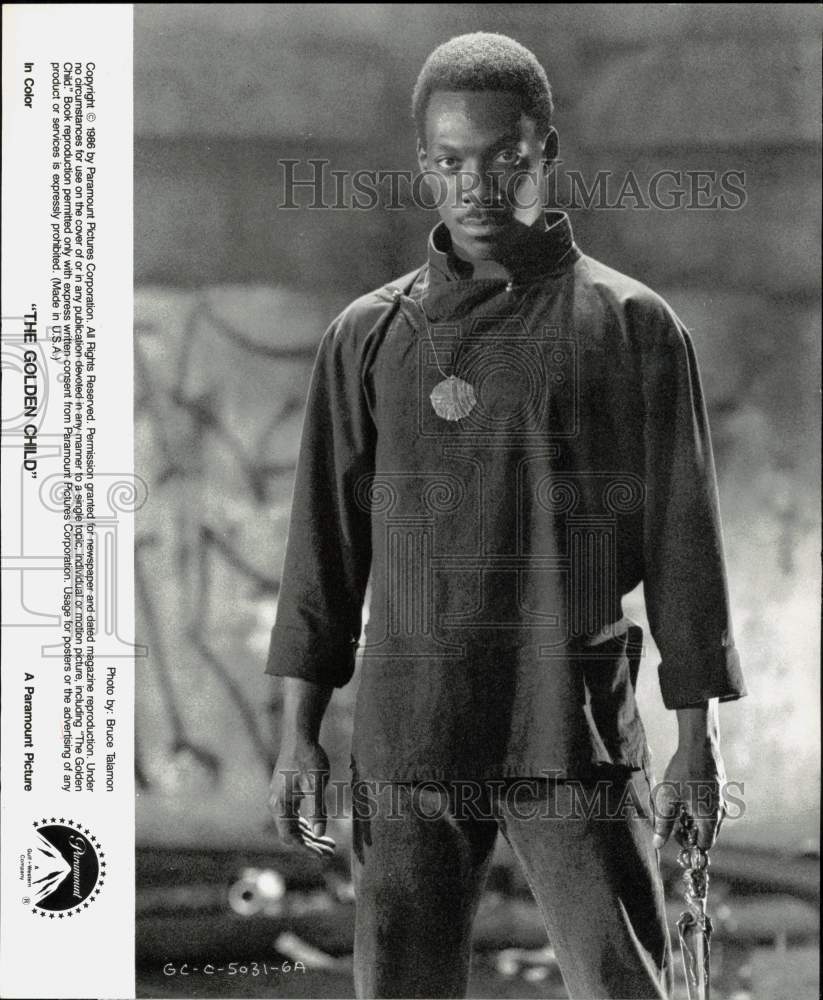 1986 Press Photo Actor Eddie Murphy in Film "The Golden Child" - sap69382