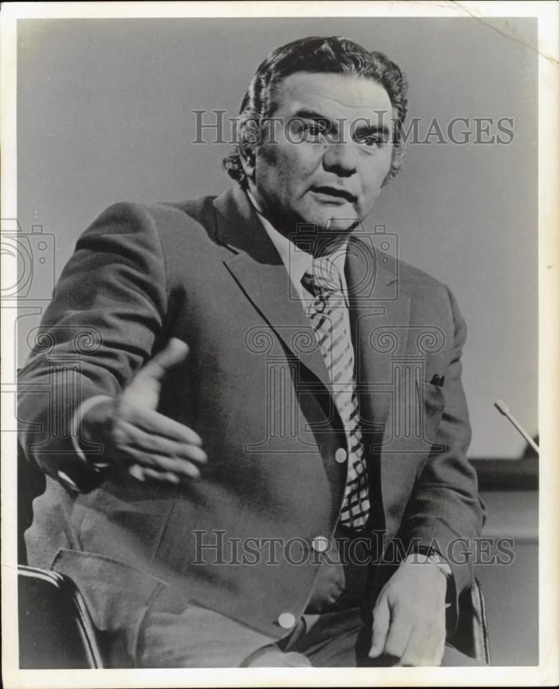 Press Photo &quot;The NFL Today&quot; Pregame Program Host Jimmy &quot;The Greek&quot; Snyder- Historic Images