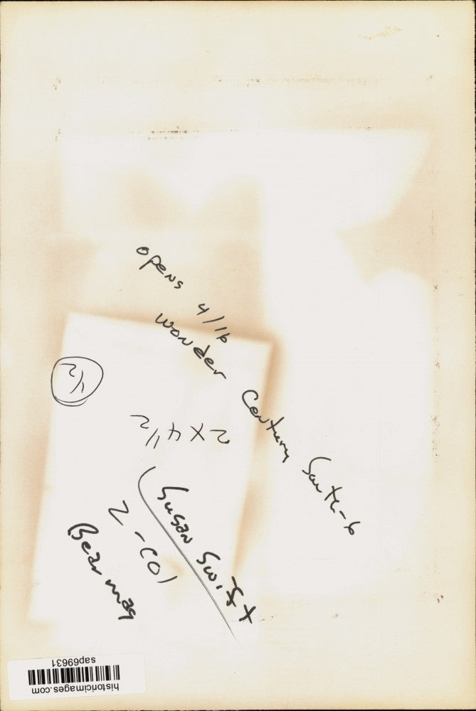 Press Photo Actress Susan Swift Performs Horror Film Scene - sap69631