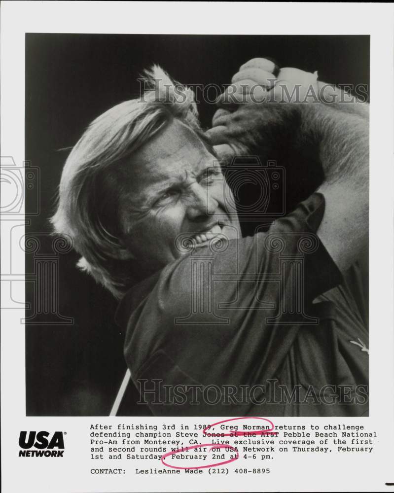Press Photo Golfer Greg Norman - sap71873- Historic Images