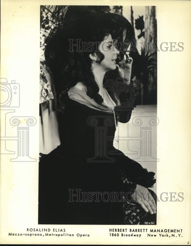 Press Photo Opera singer Rosalind Elias - sap72339