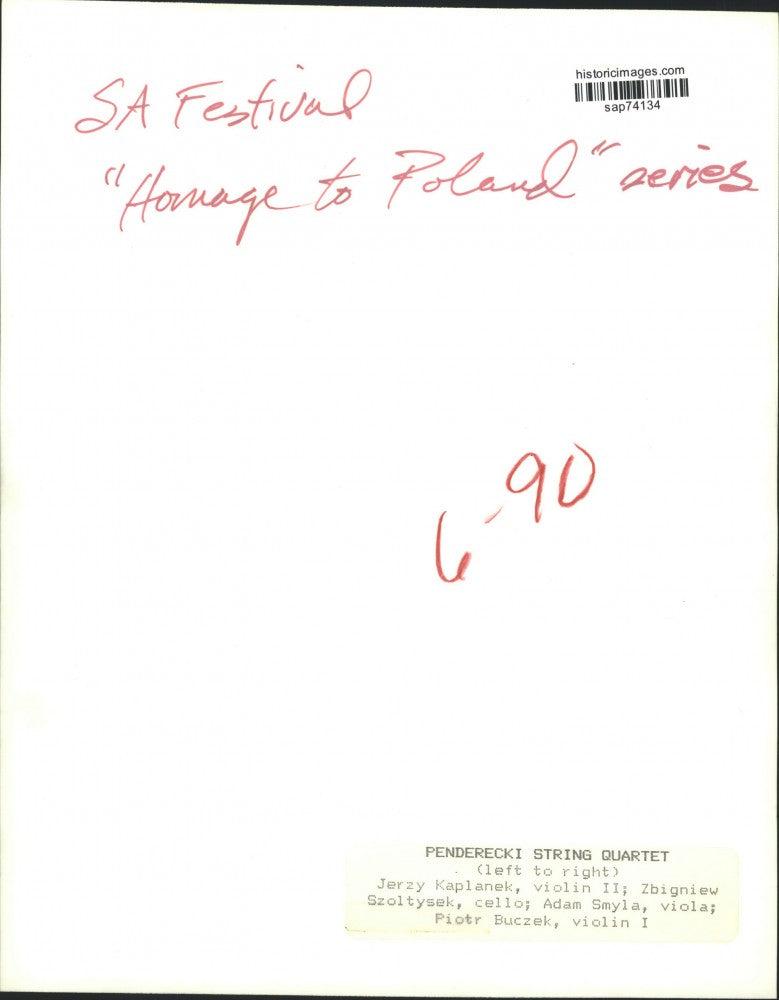 1990 Press Photo Penderecki String Quartet - sap74134