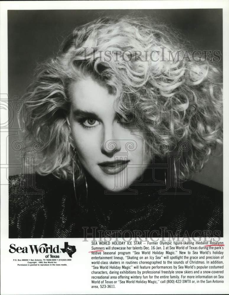 1989 Press Photo Figure Skater Rosalynn Sumners - sap74317- Historic Images