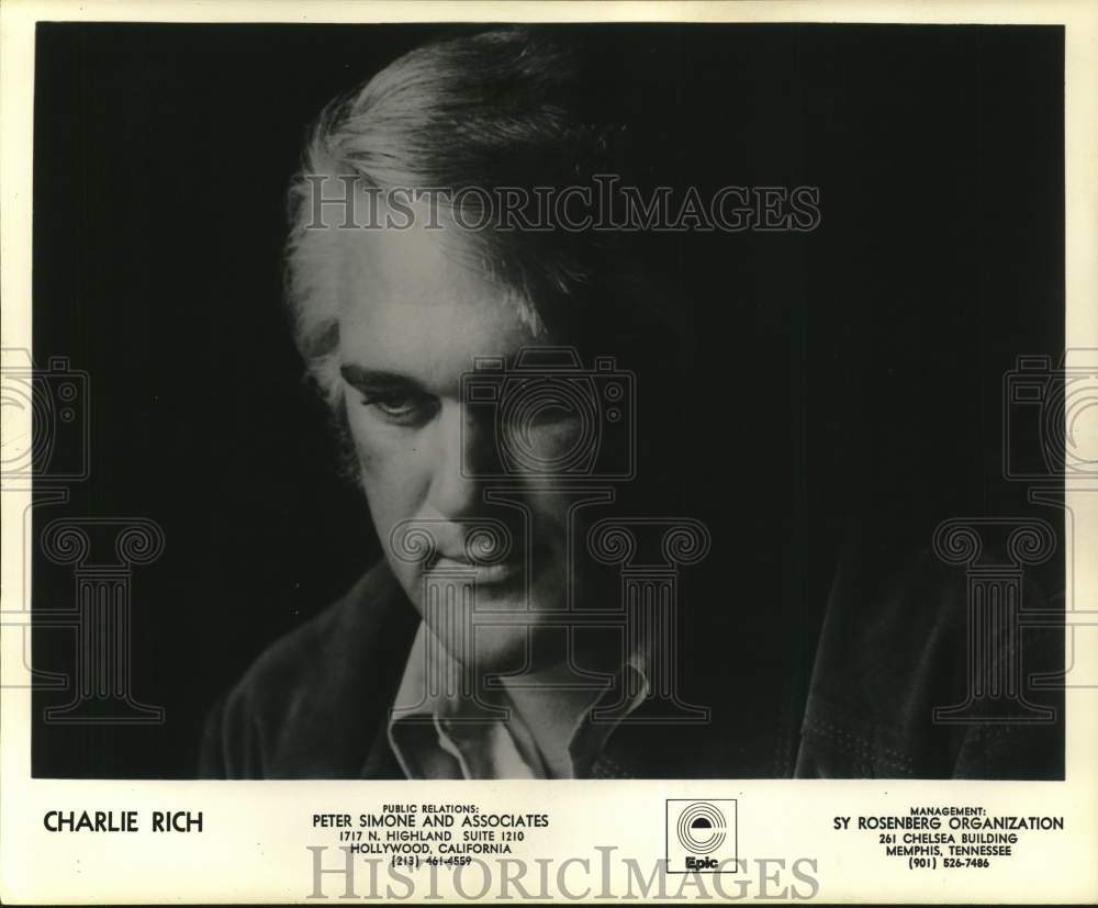 Press Photo Charlie Rich - sap76102- Historic Images