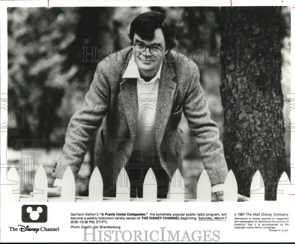 1987 Press Photo Garrison Keillor, Star of &quot;A Prairie Home Companion&quot; TV Series- Historic Images