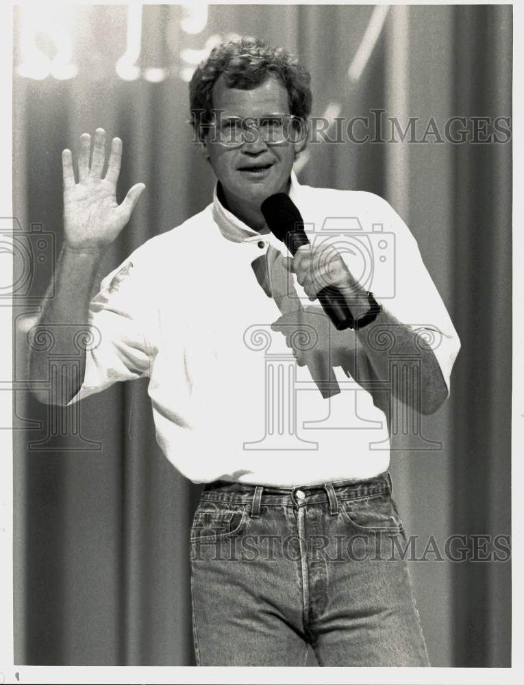 1988 Press Photo David Letterman at &quot;The Comedy Store 15th Year Class Reunion&quot;- Historic Images